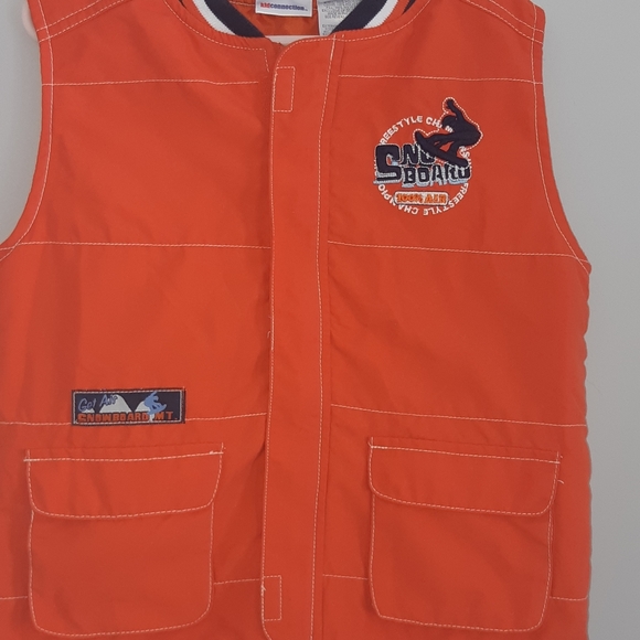 Kid Connection Boy Jacket Size 5T, orange 2 pocket - Picture 4 of 8